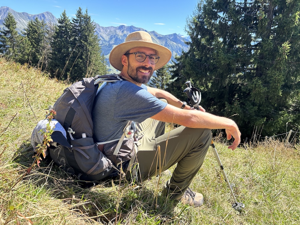 Cédric en montagne